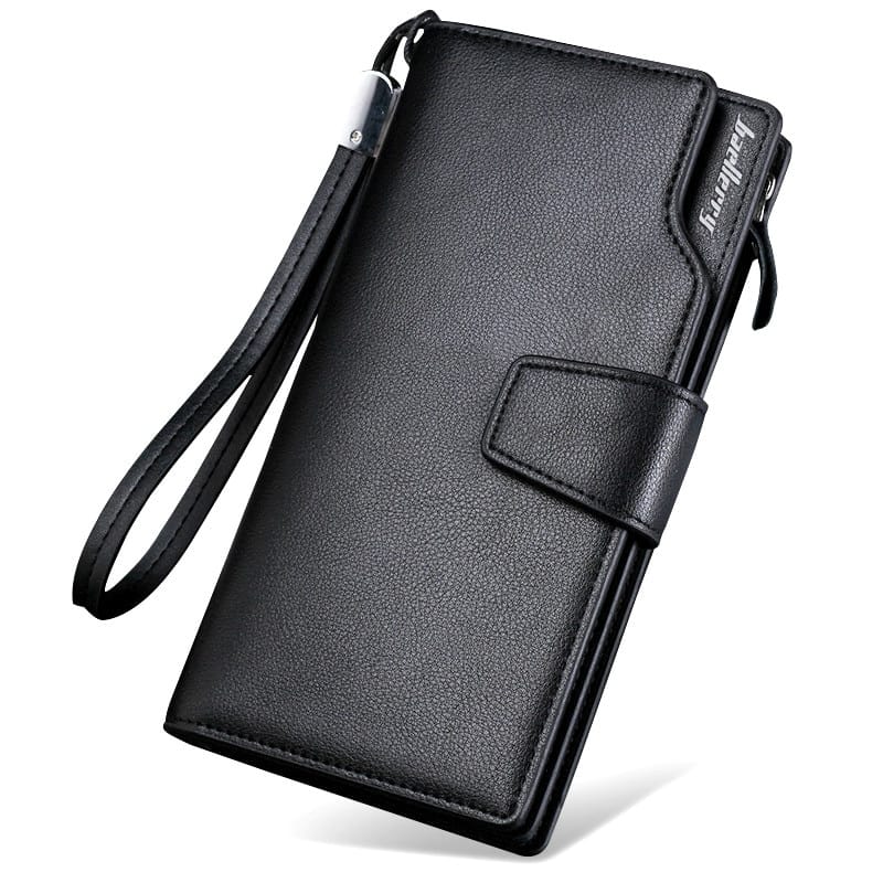 Business Leather Long Wallet Clutch